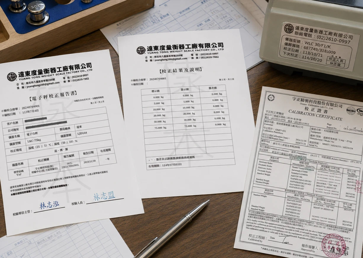 度量衡校正報告